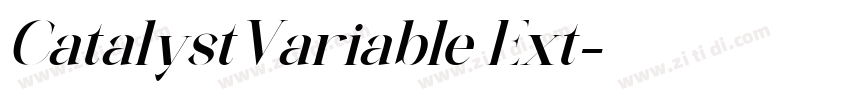 CatalystVariable Ext字体转换 CatalystVariable Ext字体转换